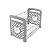 Escorredor Cuore Stolf Em Plastico Desmontado Cinza Ref.1423C - Imagem 2