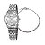 Kit Relógio Feminino Seculus + Pulseira 77009L0SVNA3 Prata - Imagem 3
