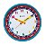 Relógio de Parede Herweg 26cm Quartz 6690-267 Azul Turqueza - Imagem 1