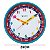 Relógio de Parede Herweg 26cm Quartz 6690-267 Azul Turqueza - Imagem 2