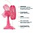 Ventilador de Mesa Britânia 30cm 6 Pás 60W BVT304 Rosa 220V - Imagem 5