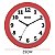 Relógio de Parede Ambiente 25cm Quartz 191300-044 Vermelho - Imagem 2