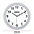 Relógio de Parede Ambiente 28cm Quartz 1926-024 Cinza - Imagem 2