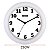 Relógio de Parede Ambiente 25cm Quartz 191300-021 Branco - Imagem 2