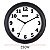 Relógio de Parede Ambiente 25cm Quartz 191300-034 Preto - Imagem 2