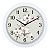 Relógio de Parede Ambiente 28cm Floral 119040-021 Branco - Imagem 1