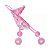 Carrinho Para Boneca Simples Mep Kids Ref.B6 Rosa Crianças - Imagem 3