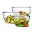 Conjunto Saladeira de Vidro Ruvolo 3Pçs Tropical  Ref.4180682 - Imagem 1
