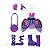Boneca Bff Cry Babies Multikids Talents Shannon BR2099 Roxo - Imagem 5