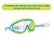 Óculos de Natação Infantil MOR Antiembaçante Ref.1351 Verde - Imagem 3