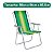 Cadeira de Praia Alta Conforto MOR Alumínio Ref.2136 Verde - Imagem 8