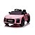 Mini Carro Elétrico Audi R8 Spyder Shiny Toys 12V 01550 Rosa - Imagem 1