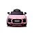 Mini Carro Elétrico Audi R8 Spyder Shiny Toys 12V 01550 Rosa - Imagem 2
