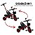 Triciclo Infantil Com Empurrador Importway BW311VM Vermelho - Imagem 3