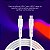 Cabo em Silicone USB-C para USB-C Geonav ESC06SWT Branco - Imagem 2
