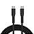 Cabo em Silicone USB-C para USB-C Geonav ESC06SBK Preto - Imagem 1