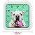 Relógio de Parede Herweg 23cm Cachorro 660114-021 Branco - Imagem 2