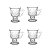 Jogo com 4 Canecas de Vidro Kaveh 110ml CP9013GCL Picasso - Imagem 1