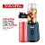 Liquidificador Personal Blender RAF 2 Copos 600ml Azul 220V - Imagem 6
