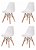 Mesa Redonda Eiffel De Jantar 70cm + 2 Cadeira Eiffel Eames - Imagem 3