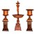CONJUNTO BRASILIA KIT JARDIM CHAFARIZ VASO BASE FERRO - Imagem 1