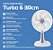 Ventilador De Mesa Turbo Branco 30Cm 6 Pás Oscilante Ventisol 220V - Imagem 5