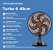 Ventilador De Mesa Turbo Bronze 40Cm 6 Pás Oscilante Ventisol 220V - Imagem 4