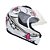 Capacete Moto Feminino Ebf Spark New Spark Borboletas Branco 60 - Imagem 3