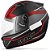 Capacete Moto Ebf Spark New Spark Illusion Vermelho/Preto Fosco 58 - Imagem 4