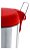 Lixeira Pedal Inox 12 Litros Com Tampa Plástica Vermelha-Brinox - Imagem 2