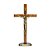 CRUCIFIXO MAD CILINDRICA MESA 26CM C/SAO BENTO OV (EIS O CORDEIRO DE DEUS!) - Toque o Céu - Imagem 1