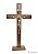 CRUCIFIXO MAD MESA 35CM C/MED.SAO BENTO OV - Toque o Céu - Imagem 1