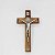 CRUCIFIXO MAD PAREDE 12CM C/SAO BENTO PV - Toque o Céu - Imagem 1