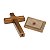 CRUCIFIXO MAD MESA 12CM - SOMENTE A CRUZ E O PEDESTAL - Toque o Céu - Imagem 1