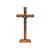 CRUCIFIXO MAD MESA 19CM C/ MED.SAO BENTO ONIX - Toque o Céu - Imagem 1