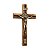 Crucifixo Madeira Parede 26CM C/Med. São Bento com Friso em Acrílico Mesclado - Imagem 2