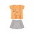 Conjunto feminino girafa em cotton e moletinho flamê - BICHO BAGUNÇA - Imagem 2