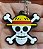 Chaveiro Emborrachado One Piece Bandeira Mugwara - Imagem 1