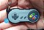 Chaveiro Emborrachado Controle Super Nintendo - Imagem 1