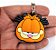 Chaveiro Emborrachado Cabeça Garfield - Imagem 1