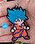 Chaveiro Emborrachado Dragon Ball Z Goku SSJ Azul - Imagem 1