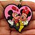 Chaveiro Emborrachado Mickey e Minie - Imagem 1