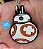 Chaveiro Emborrachado Star Wars BB8 - Imagem 1