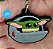 Chaveiro Emborrachado Star Wars Baby Yoda Nave - Imagem 1
