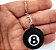 Chaveiro Emborrachado Bola 8 Sinuca - Imagem 1