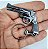 Chaveiro Miniatura Arma Revolver 38 Grafite - Imagem 1