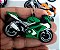 Chaveiro Emborrachado Moto Verde - Imagem 1