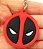 Chaveiro Emborrachado Máscara Dead Pool - Imagem 1