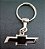 Chaveiro Metal Carro Chevrolet Preto - Imagem 1