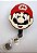 Porta Crachá Retrátil com Aplique Rosto Super Mario - Imagem 1